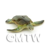 Hand Made Dolls House Miniature Ceramic Turtle