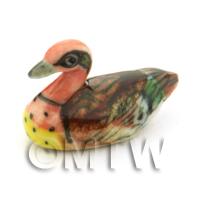 Handmade Dolls House Miniature Ceramic Duck