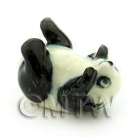 Dolls House Miniature Ceramic Rolling Panda