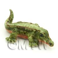 Dolls House Miniature Ceramic Crocodile