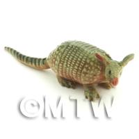 Handmade Dolls House Miniature Ceramic Armadillo 