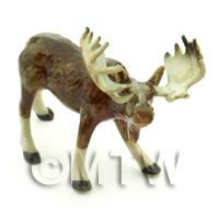 Dolls House Miniature Ceramic Moose Style 2