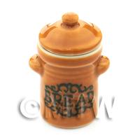 Dolls House Miniature Ceramic Opening Bread Jar