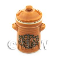 Dolls House Miniature Ceramic Opening Bread Jar