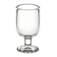 Dolls House Miniature Handmade Clear Short Stemmed Wine Glass