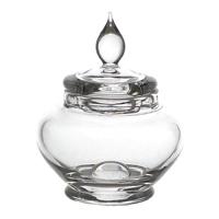 Large Dolls House Miniature Glass Cookie Jar With Lid