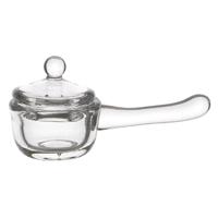 Small Dolls House Miniature Handamde Glass Saucepan With Lid