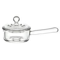 Large Dolls House Miniature Handmade Glass Saucepan With Lid