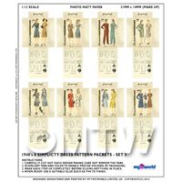 8 Miniature DIY Simplicity Dress Pattern Packets (DPDS05)