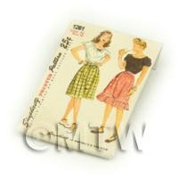 Dolls House Miniature Simplicity Dress Pattern Packet (DPP004)