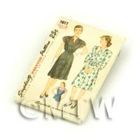 Dolls House Miniature Simplicity Dress Pattern Packet (DPP010)