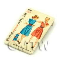 Dolls House Miniature Simplicity Dress Pattern Packet (DPP013)