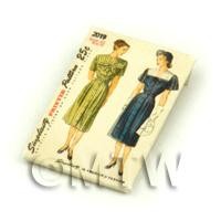 Dolls House Miniature Simplicity Dress Pattern Packet (DPP019)