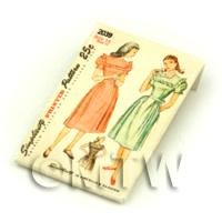 Dolls House Miniature Simplicity Dress Pattern Packet (DPP020)