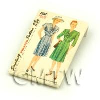 Dolls House Miniature Simplicity Dress Pattern Packet (DPP022)