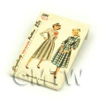 Dolls House Miniature Simplicity Dress Pattern Packet (DPP025)