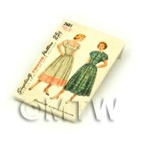 Dolls House Miniature Simplicity Dress Pattern Packet (DPP028)