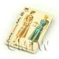 Dolls House Miniature Simplicity Dress Pattern Packet (DPP034)