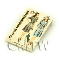 Dolls House Miniature Simplicity Dress Pattern Packet (DPP042)