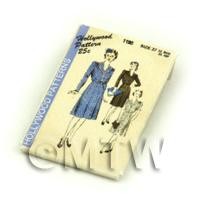 Dolls House Miniature Hollywood Dress Pattern Packet (DPP046)