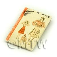 Dolls House Miniature Hollywood Dress Pattern Packet (DPP047)