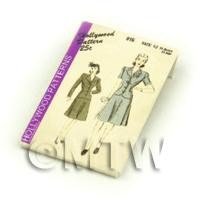 Dolls House Miniature Hollywood Dress Pattern Packet (DPP050)