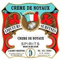 Creme De Noyaux Miniature Dolls House Liqueur Label