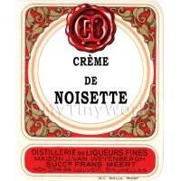 Creme De Noisette Miniature Dolls House Liqueur Label