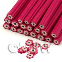 1/12th scale - Handmade Dark Pink Flower Nail Art Cane (ENC06)