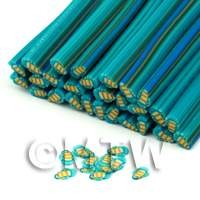 Handmade Blue Tropical Fish Nail Art Cane (ENC13)