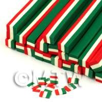 Handmade Italian Flag Nail Art Cane (ENC29)