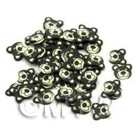 50 Black Bear Cane Slices - Nail Art (ENS12)