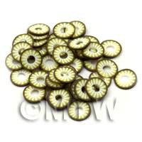 50 Handmade Coconut Ring Cane Slices  - Nail Art (ENS30)