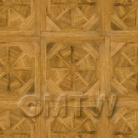 Dolls House Miniature Etoile Large Panel Parquet Wood Effect Flooring