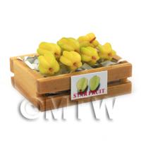 Dolls House Miniature Crate of  Starfruit