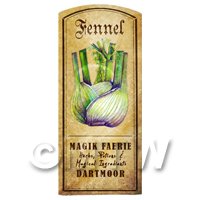 Dolls House Herbalist/Apothecary Fennel Herb Short Colour Label