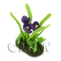 Dolls House Miniature Flower Bed Crocus