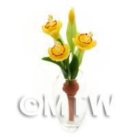 1/12th scale - [OOS]Bunch Of Handmade Dolls House Miniature Daffodils