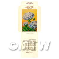 Ageratum Dolls House Miniature Seed Packet 