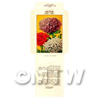 Aster Comet Dolls House Miniature Seed Packet 