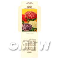 Aster Dolls House Miniature Seed Packet 