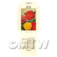 Dwarf Aster Dolls House Miniature Seed Packet 