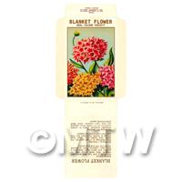 Blanket Flower Dolls House Miniature Seed Packet 