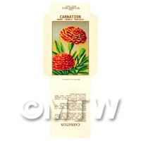 Marigold Carnation Dolls House Miniature Seed Packet 