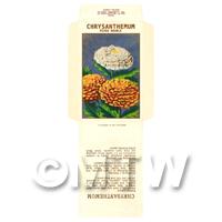 Mixed Double Chrysanthemum Dolls House Miniature Seed Packet 