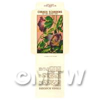 Cobaea Scandens Dolls House Miniature Seed Packet 