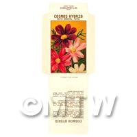 Cosmos Hybrid Dolls House Miniature Seed Packet 
