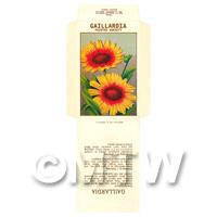 Gaillardia Dolls House Miniature Seed Packet 