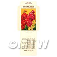 Gilliflower Dolls House Miniature Seed Packet 