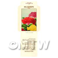 Mixed Helitrope Dolls House Miniature Seed Packet 